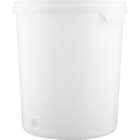 7.9 Gallon, Food-Grade Plastic Bucket Fermenters with Grommeted Lid