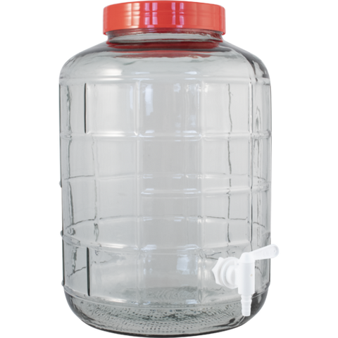 4 gallon Wide Mouth PORTED Glass Carboy Fermenters