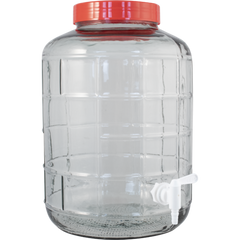 6.8 gallon Wide Mouth PORTED Glass Carboy Fermenters